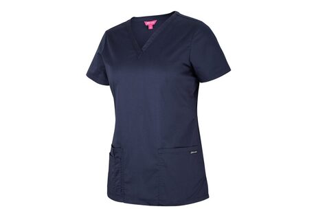 JBs Wear Ladies Premium Navy Scrub Top 4SPT1