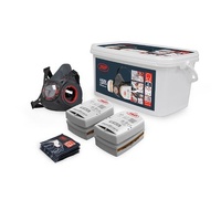 Force Typhoon 8 Half Mask Respirator Spray Painters Kit With A2P2 Filters