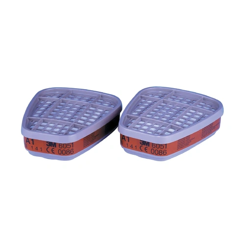3M™ Organic Vapour Cartridge Filter 6051, A1,1 Pair/Pack