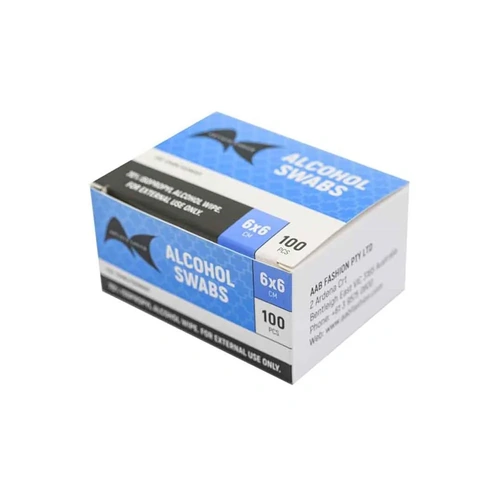 Artist Choice - 70% Isopropyl Alcohol Swabs Wipe - 6x6cm 100 pack