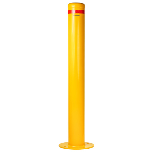 Enforcer 140mm Surface Mount Steel Bollard Yellow