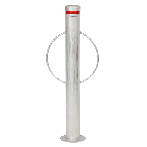 Enforcer Surface Mount Circular Bollard Bike Rack Galvanised