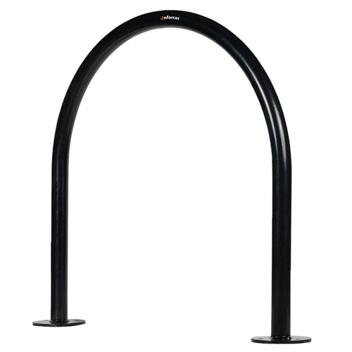 Enforcer Surface Mount Hoop Bike Rack Galvanised Black