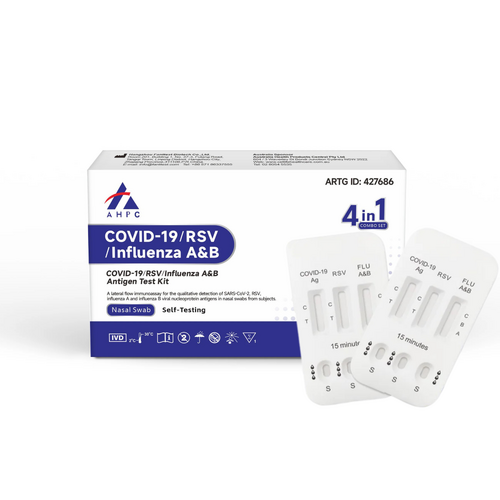 AHPC Covid-19/RSV/Influenza A&amp;B Antigen Test Kit 1 Test (4 in 1)