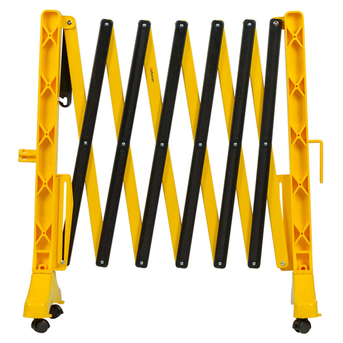 Enforcer Expandable Safety Barrier Plastic 3500mm with Wheels