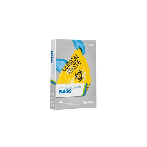 E5 Clinical Waste Bags 27L 5pk