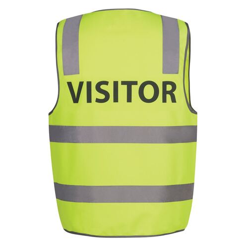 Hi Vis Reflective Yellow Visitor Safety Vest 6DNS7