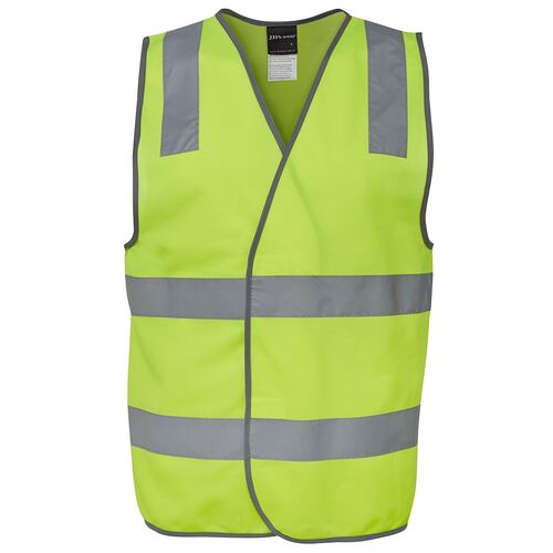 Hi Vis Fluro Yellow Reflective Safety Vest Day And Night  Large