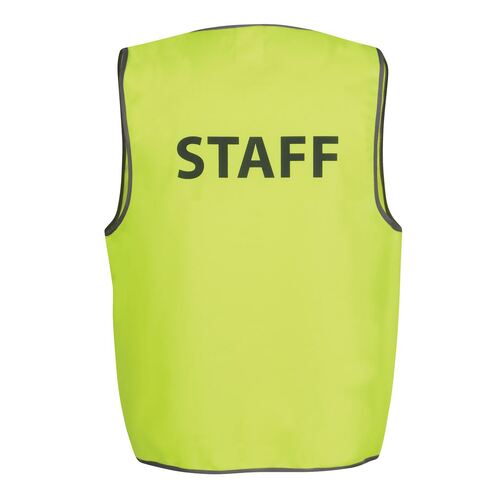 Hi Vis Yellow Staff Safety Vest 6HVS6