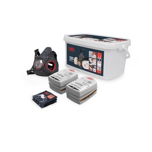Force Typhoon 8 Half Mask Respirator Spray Painters Kit With A2P2 Filters