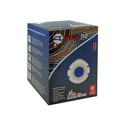 YourSafety Factory Valved Respirators P2 Rating 12 Pack