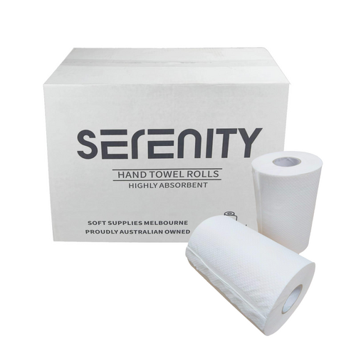 Serenity Hand Towel Rolls, 16 Rolls, 80m per Roll