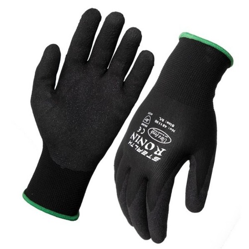 Ronin Stealth Black Nitrile Nylon Glove 15 Gauge