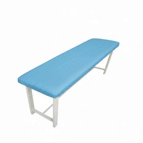 Disposable Blue PP Non-Woven Fitted Bed Sheets (200x75cm) – 100 Count