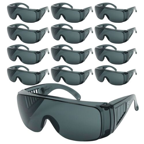 Shield Right Visitor Safety Glasses Tinted - Pack of 12
