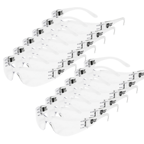 Shield Right Kids Safety Glasses Clear - Pack of 12