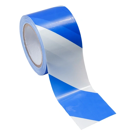 Shield Right Blue and White barricade tape 75MM X 100M