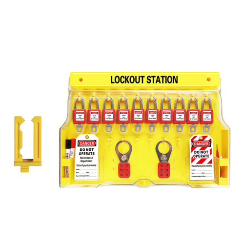 Safety 10 Padlock Station (With Parts)