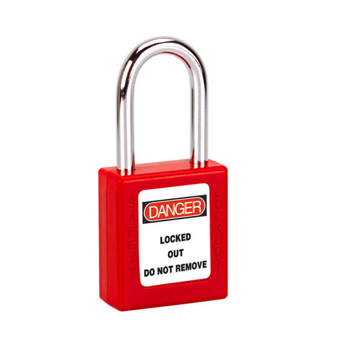 Shield Right Safety Red Padlock – Short Shackle