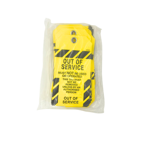 Shield Right Safety Tag "Out of Service" – Pack of 50