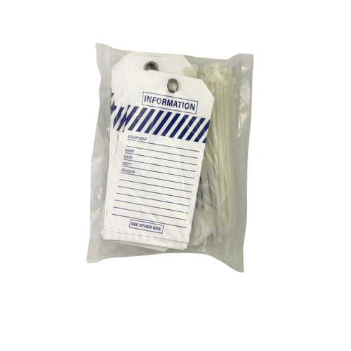 Shield Right Safety Tag "Information" – Pack of 50