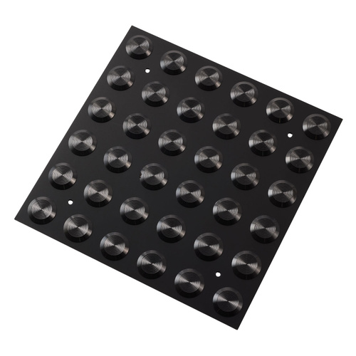 Enforcer Tactile Indicators Stainless Steel 316 PVD Black 300x300mm