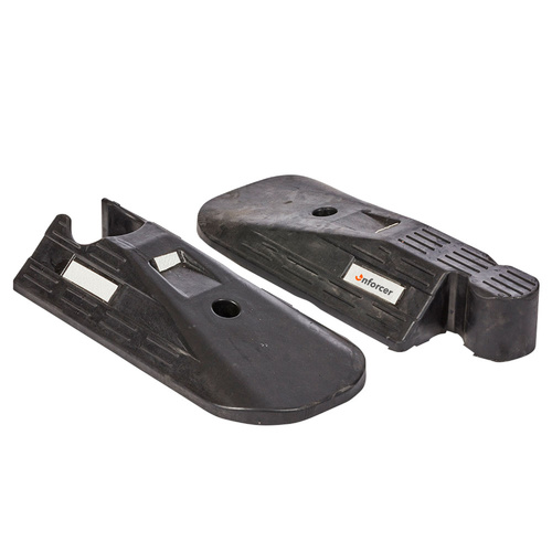 Enforcer Traffic Lane Kerb Separator Black End Pair
