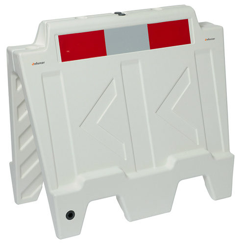 Enforcer Stackable Water Filled Barrier White