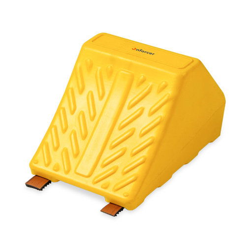 Enforcer Truck Wheel Chock Plastic Yellow