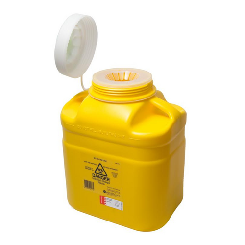 Plastic 12L Sharps Disposal Container
