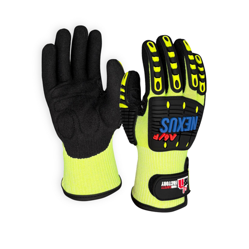 Nexus High Performance Cut Resistant Impact Gloves – TPR Backing, Heavy Duty Grip